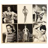 Large Vintage Hollywood Celebrity Photograph Collection, Black and White Prints Featuring Shirley MacLaine, Yvonne Furneaux, Anita Ekberg, Greer Garson