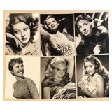 Large Vintage Hollywood Celebrity Photograph Collection, Black and White Prints Featuring Shirley MacLaine, Yvonne Furneaux, Anita Ekberg, Greer Garson