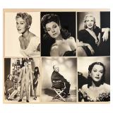 Large Vintage Hollywood Celebrity Photograph Collection, Black and White Prints Featuring Shirley MacLaine, Yvonne Furneaux, Anita Ekberg, Greer Garson