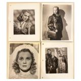 Collection of Vintage Black and White Movie Publicity Photos of British and European Films