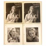 Collection of Vintage Black and White Movie Publicity Photos of British and European Films