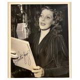 Signed Loretta Young CBS Radio Photograph with Original Press Release