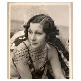 Vintage Signed Clara Franz Autographed Glamour Photograph