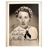 Signed Charlotte Greenwood Vintage Portrait Photo