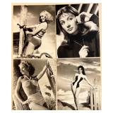 Collection of Vintage Hollywood Celebrity Actress and Actor Publicity Photos Featuring Marjorie Weaver, Deanna Durbin, Julie Newmar, Tuesday Weld, Terry-ThomasDick Powell, Ann Sothern, George Burns an