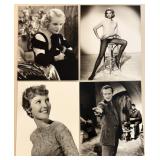 Collection of Vintage Hollywood Celebrity Actress and Actor Publicity Photos Featuring Marjorie Weaver, Deanna Durbin, Julie Newmar, Tuesday Weld, Terry-ThomasDick Powell, Ann Sothern, George Burns an