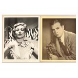 Collection of Vintage Hollywood Celebrity Actress and Actor Publicity Photos Featuring Marjorie Weaver, Deanna Durbin, Julie Newmar, Tuesday Weld, Terry-ThomasDick Powell, Ann Sothern, George Burns an