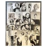 Collection of 38 Vintage Hollywood Actress Glossy Photos Featuring - Anne Francis, Claire Bloom, Petula Clark, Shirley Anne Field, Susan Hayward and more!