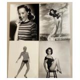 Collection of 38 Vintage Hollywood Actress Glossy Photos Featuring - Anne Francis, Claire Bloom, Petula Clark, Shirley Anne Field, Susan Hayward and more!