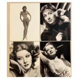 Collection of 38 Vintage Hollywood Actress Glossy Photos Featuring - Anne Francis, Claire Bloom, Petula Clark, Shirley Anne Field, Susan Hayward and more!