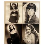 Collection of 38 Vintage Hollywood Actress Glossy Photos Featuring - Anne Francis, Claire Bloom, Petula Clark, Shirley Anne Field, Susan Hayward and more!