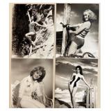 Collection of 38 Vintage Hollywood Actress Glossy Photos Featuring - Anne Francis, Claire Bloom, Petula Clark, Shirley Anne Field, Susan Hayward and more!