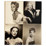 Collection of 38 Vintage Hollywood Actress Glossy Photos Featuring - Anne Francis, Claire Bloom, Petula Clark, Shirley Anne Field, Susan Hayward and more!