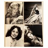 Collection of 38 Vintage Hollywood Actress Glossy Photos Featuring - Anne Francis, Claire Bloom, Petula Clark, Shirley Anne Field, Susan Hayward and more!