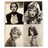 Collection of 38 Vintage Hollywood Actress Glossy Photos Featuring - Anne Francis, Claire Bloom, Petula Clark, Shirley Anne Field, Susan Hayward and more!