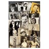 Collection of Vintage Hollywood Actor Publicity and Movie Photos Featuring - Hal Le Roy, Members of the Rat Pack, Charlton Heston, James Stewart and more!