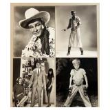 Collection of Vintage Hollywood Actor Publicity and Movie Photos Featuring - Hal Le Roy, Members of the Rat Pack, Charlton Heston, James Stewart and more!
