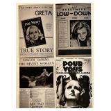 Greta Garbo Movie Memorabilia Collection with Photos, Negatives, and Clippings and more!