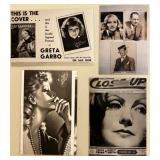 Greta Garbo Movie Memorabilia Collection with Photos, Negatives, and Clippings and more!
