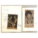 Collection of Vintage 1940s-1950s Hollywood Actress Publicity Photos and Press Clippings