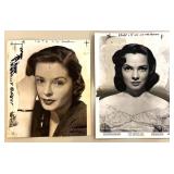 Collection of Vintage 1940s-1950s Hollywood Actress Publicity Photos and Press Clippings