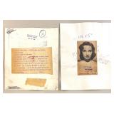 Collection of Vintage 1940s-1950s Hollywood Actress Publicity Photos and Press Clippings