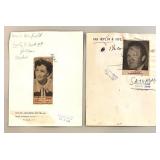 Collection of Vintage 1940s-1950s Hollywood Actress Publicity Photos and Press Clippings