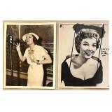 Collection of Vintage 1940s-1950s Hollywood Actress Publicity Photos and Press Clippings