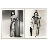 Collection of Vintage 1940s-1950s Hollywood Actress Publicity Photos and Press Clippings