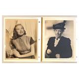 Collection of Vintage 1940s-1950s Hollywood Actress Publicity Photos and Press Clippings