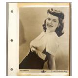 Collection of Vintage 1940s-1950s Hollywood Actress Publicity Photos and Press Clippings