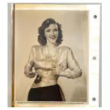 Collection of Vintage 1940s-1950s Hollywood Actress Publicity Photos and Press Clippings