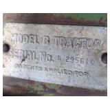 John Deere Model B Tractor John Deere Model B Tractor