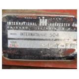 International Harvester 504 Tractor International Harvester 504 Tractor