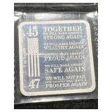 1 TROY OZ .999 FINE SILVER TRUMP TRAIN BAR 1 TROY OZ .999 FINE SILVER TRUMP TRAIN BAR