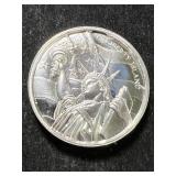 2 TROY OZ .999 FINE SILVER LIBERTY ISLAND ROUND 2 TROY OZ .999 FINE SILVER LIBERTY ISLAND ROUND