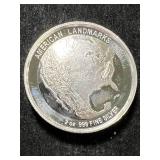 2 TROY OZ .999 FINE SILVER LIBERTY ISLAND ROUND 2 TROY OZ .999 FINE SILVER LIBERTY ISLAND ROUND
