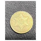 1862 US 3 CENT SILVER 1862 US 3 CENT SILVER