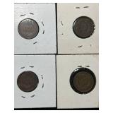 4 US INDIAN HEAD CENTS 1892 1894 1896 1898 4 US INDIAN HEAD CENTS 1892 1894 1896 1898
