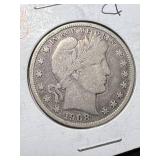 1908-D US BARBER HALF DOLLAR 1908-D US BARBER HALF DOLLAR