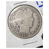 1915-S US BARBER HALF DOLLAR 1915-S US BARBER HALF DOLLAR