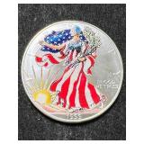 1999 AMERICAN SILVER EAGLE 1 TROY OZ .999 FINE SILVER IN COLOR 1999 AMERICAN SILVER EAGLE 1 TROY OZ .999 FINE SILVER IN COLOR