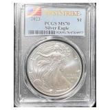 2023 AMERICAN SILVER EAGLE PCGS MS70 2023 AMERICAN SILVER EAGLE PCGS MS70