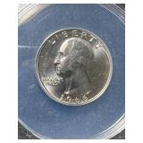 1966 US WASHINGTON QUARTER ANACS MS67 1966 US WASHINGTON QUARTER ANACS MS67