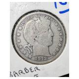 1912 US BARBER HALF DOLLAR 1912 US BARBER HALF DOLLAR