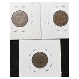 3 US INDIAN HEAD CENTS 1883 1888 1889 3 US INDIAN HEAD CENTS 1883 1888 1889