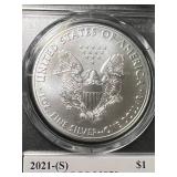 2021-S AMERICAN SILVER EAGLE PCGS MS70 EMERGENCY ISSUE 2021-S AMERICAN SILVER EAGLE PCGS MS70 EMERGENCY ISSUE