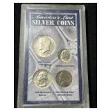 AMERICAS LAST SILVER COINS 4 COIN SET AMERICAS LAST SILVER COINS 4 COIN SET