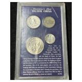 AMERICAS LAST SILVER COINS 4 COIN SET AMERICAS LAST SILVER COINS 4 COIN SET