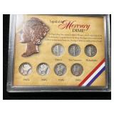 LEGEND OF THE MERCURY DIME 7 COIN SET LEGEND OF THE MERCURY DIME 7 COIN SET